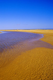 European Union Travel Spots Prints: Blue lagoon and sandy beach