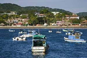 Boats in San Juan Del Sur harbor, Department of Rivas, Nicaragua, Central America Boats in San Juan Del Sur harbor, Department of Rivas, Nicaragua, Central America