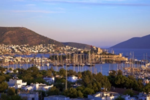 Bodrum Harbour Prints: Bodrum Harbour and The Castle of St