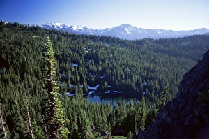 US Travel Destinations Nature Prints: Boulder Lake in summer
