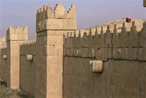 Middle East Ruins Prints: Boundary wall