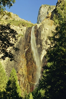 Bridalveil Falls Print, Yosemite Waterfall Landscape