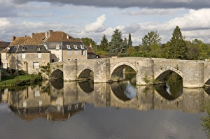 Bridge over the Gartempe River at Saint-Savin sur Gartempe, Vienne, Poitou-Charentes Bridge over the Gartempe River at Saint-Savin sur Gartempe, Vienne, Poitou-Charentes