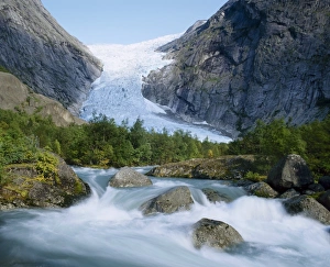 Scandinavian Glaciers Prints: Briksdalsbreen Glacier