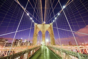 Brooklyn Bridge and Manhattan skyline from Brooklyn, New York City, New York Brooklyn Bridge and Manhattan skyline from Brooklyn, New York City, New York