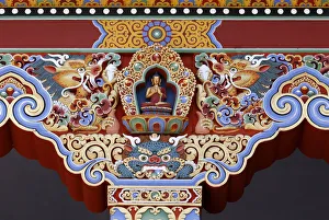 Detail of Buddha, Temple of the Thousand Buddhas, Dashang Kagyu Ling congregation Detail of Buddha, Temple of the Thousand Buddhas, Dashang Kagyu Ling congregation
