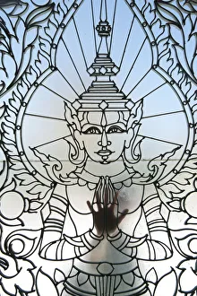 Buddhist motif out of wrought iron at the Royal Palace, Phnom Penh, Cambodia, Indochina Buddhist motif out of wrought iron at the Royal Palace, Phnom Penh, Cambodia, Indochina