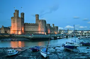 Related Prints: Caernarfon Castle Print, Gwynedd, Wales