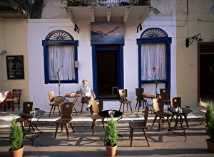 Peloponnese Greece Tourism Prints: Cafe, Nafplion