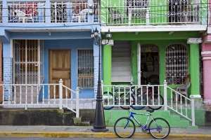 Calle Street in San Juan Del Sur, Department of Rivas, Nicaragua, Central America Calle Street in San Juan Del Sur, Department of Rivas, Nicaragua, Central America