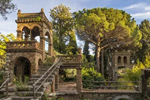 One of the so called Victorian Follies inside the public garden Parco Duca di Cesaro One of the so called Victorian Follies inside the public garden Parco Duca di Cesaro