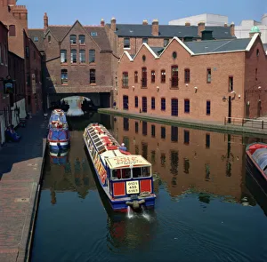 Canal boat trips, Birmingham, England, United Kingdom, Europe Canal boat trips, Birmingham, England, United Kingdom, Europe