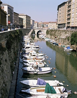 Italian Waterways Prints: Canals intersect the city