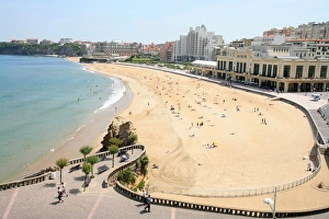 Casino beach in Biarritz, Pyrenees Atlantique, France, Europe Casino beach in Biarritz, Pyrenees Atlantique, France, Europe