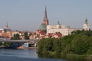 Castle, cathedral and River Odra, Szczecin, West Pomerania, Poland, Europe Castle, cathedral and River Odra, Szczecin, West Pomerania, Poland, Europe