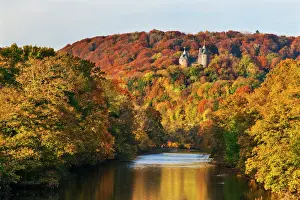 Prints of Castle Coch (Castell Coch) (The Red Castle) in autumn, Tongwynlais, Cardiff, Wales, United Kingdom, Europe Style Prints: Autumn Print of Castle Coch in Tongwynlais, Wales