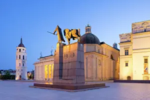 Prints of The Cathedral Basilica of St Stanislaus and St Ladislaus of Vilnius, Vilnius, Lithuania Vilnius Prints: Vilnius Cathedral Basilica Print