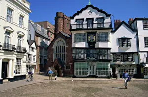 Prints of Cathedral Close, Exeter, Devon, England, United Kingdom, Europe Exeter Prints: Cathedral Close Print, Exeter, Devon