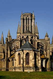 French Gothic Cathedrals Prints: Cathedral, Coutances, Cotentin Peninsula, Manche, Normandy, France, Europe