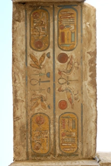 World Heritage Site Egypt Prints: Ceiling of the hypostyle hall, Temple of Karnak