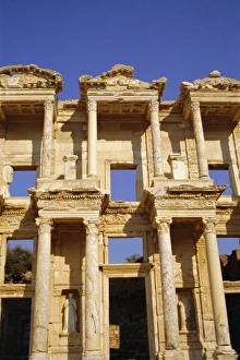 Greek Architecture Style Prints: Celcus Library