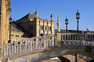 Mediterranean Urban Landscape Prints: Ceramic bridge