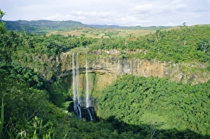 Mauritius Waterfalls Prints: Chamarel Waterfall