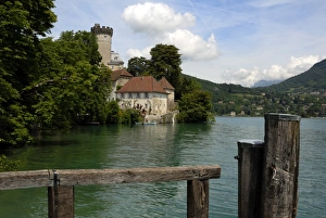 Europe Castle Tours Prints: Chateau at Duingt
