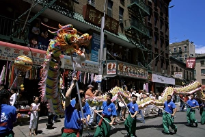 Chinese Parade Print, Manhattan New York