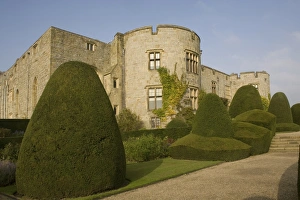Great Britain Photography Prints: Chirk castle, with topiary, Wrexham, on the border between England and Wales