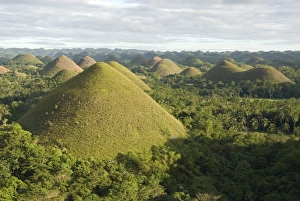 Chocolate Hills, conical hills in tropical limestone karst, Carmen, Bohol Chocolate Hills, conical hills in tropical limestone karst, Carmen, Bohol