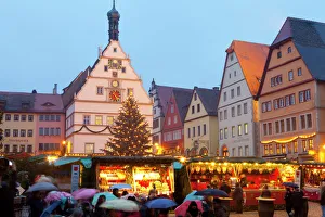 Christmas Market, Rothenburg ob der Tauber, Bavaria, Germany, Europe