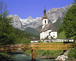 Church In Bavaria Prints: Church at Ramsau