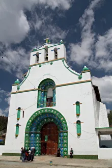 The Church of San Juan Bautista, founded in 1797, San Juan Chamula, Chiapas, Mexico The Church of San Juan Bautista, founded in 1797, San Juan Chamula, Chiapas, Mexico