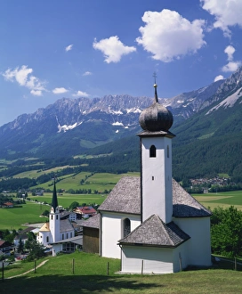 Churches of Ellmau, Tyrol region, Austria, Europe Churches of Ellmau, Tyrol region, Austria, Europe