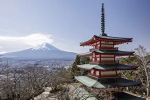 The Chureito Pagoda and Mount Fuji, Honshu, Japan, Asia The Chureito Pagoda and Mount Fuji, Honshu, Japan, Asia