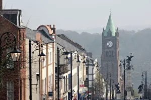 Prints of City of Derry, Ulster, Northern Ireland, United Kingdom, Europe County Londonderry Prints: WorldInPrint Print of City of Derry, Northern Ireland