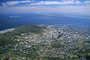 African Urban Landscape Photography Prints: City viewed from Table Mountain