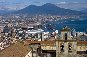 Cityscape with Certosa di San Martino and Mount Vesuvius Naples, Campania, Italy, Europe Cityscape with Certosa di San Martino and Mount Vesuvius Naples, Campania, Italy, Europe