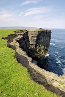 Cliffs at Downpatrick Head Print