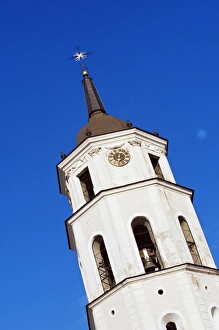 Vilnius Cathedral Clock Tower Print