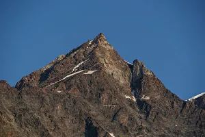 Blue Sky Landscapes Europe Prints: Close up of the rugged summit of Dufourspitze