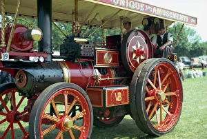 Close-up of a fairground engine, England, United Kingdom, Europe Close-up of a fairground engine, England, United Kingdom, Europe