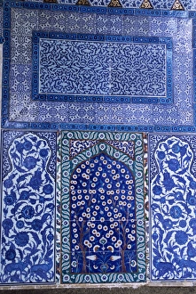 Prints of Close-up of mosaic, Topkapi Palace, Istanbul, Turkey, Europe Mediterranean Architecture Prints: Close-up Mosaic Print