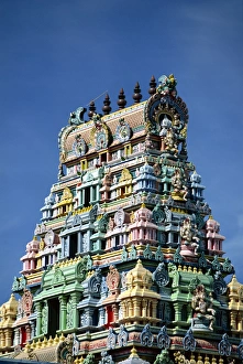 Close-up of an ornate Hindu temple in Nadi (Nandi) on the island of Viti Levu Close-up of an ornate Hindu temple in Nadi (Nandi) on the island of Viti Levu
