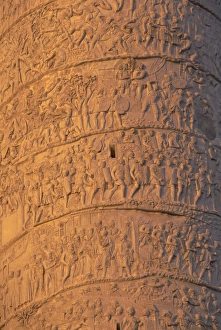 Trajan's Column Rome Prints: Close-up of Trajans Column