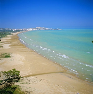 Coastal Towns In Italy Prints: Coastline towards Vieste
