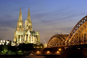 Cologne Cathedral Print at Night