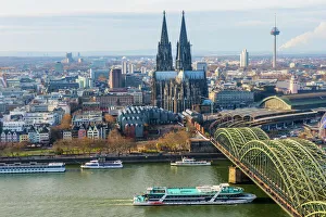 Cologne Cathedral and Hohenzollern Bridge, Cologne (Koln), North Rhine Westphalia Cologne Cathedral and Hohenzollern Bridge, Cologne (Koln), North Rhine Westphalia