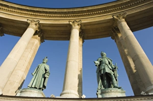 Heroes Square Budapest Prints: Colonnade, Heroes Square